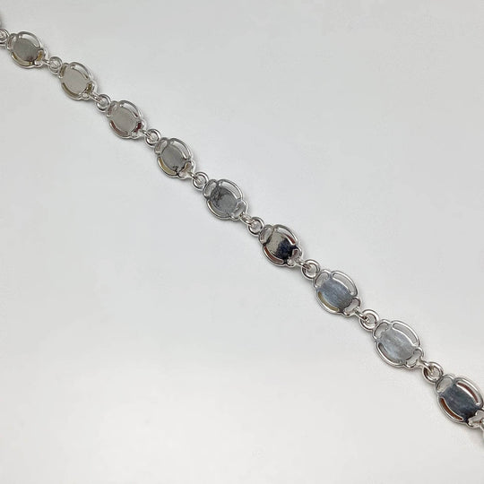 Mixed Amber Sterling Silver Bracelet - Rocks and Gems Canada