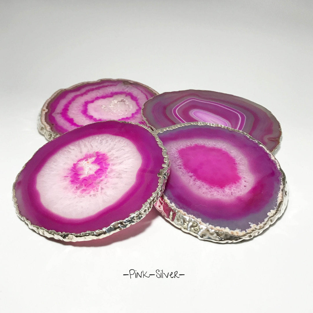 Agate Coasters - Set of 4 - Rocks and Gems Canada