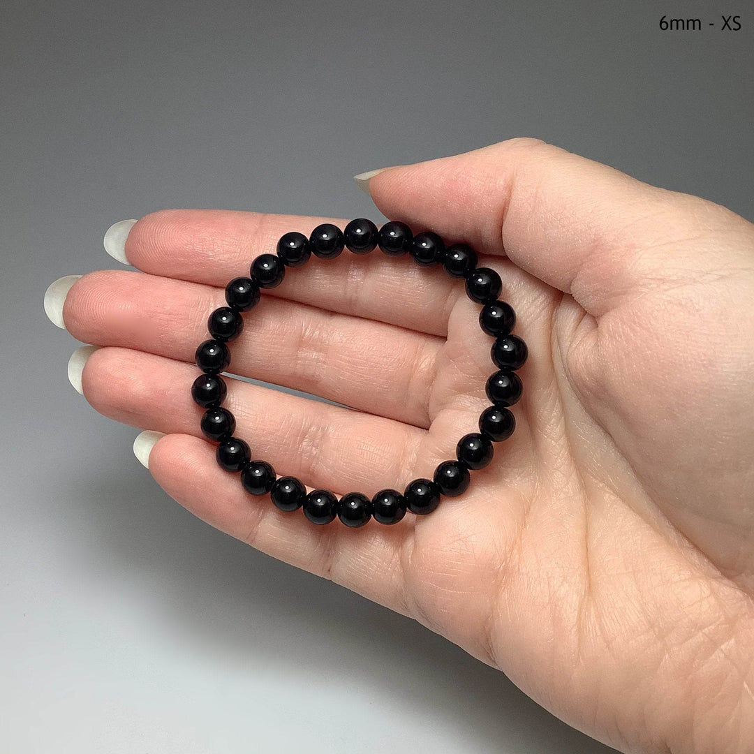 Black Obsidian Beaded Bracelet - Rocks and Gems Canada