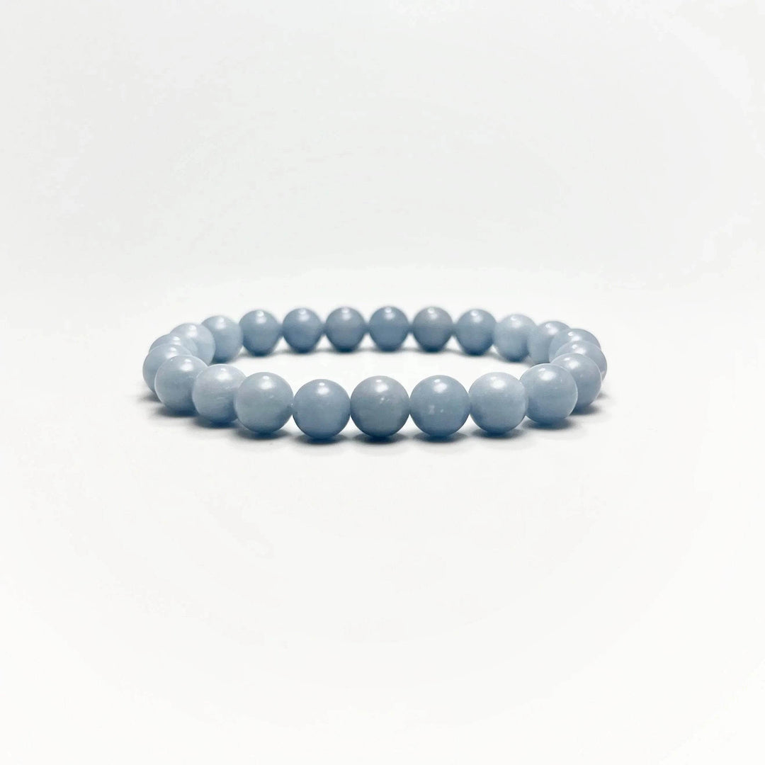 Angelite Beaded Bracelet - Rocks and Gems Canada