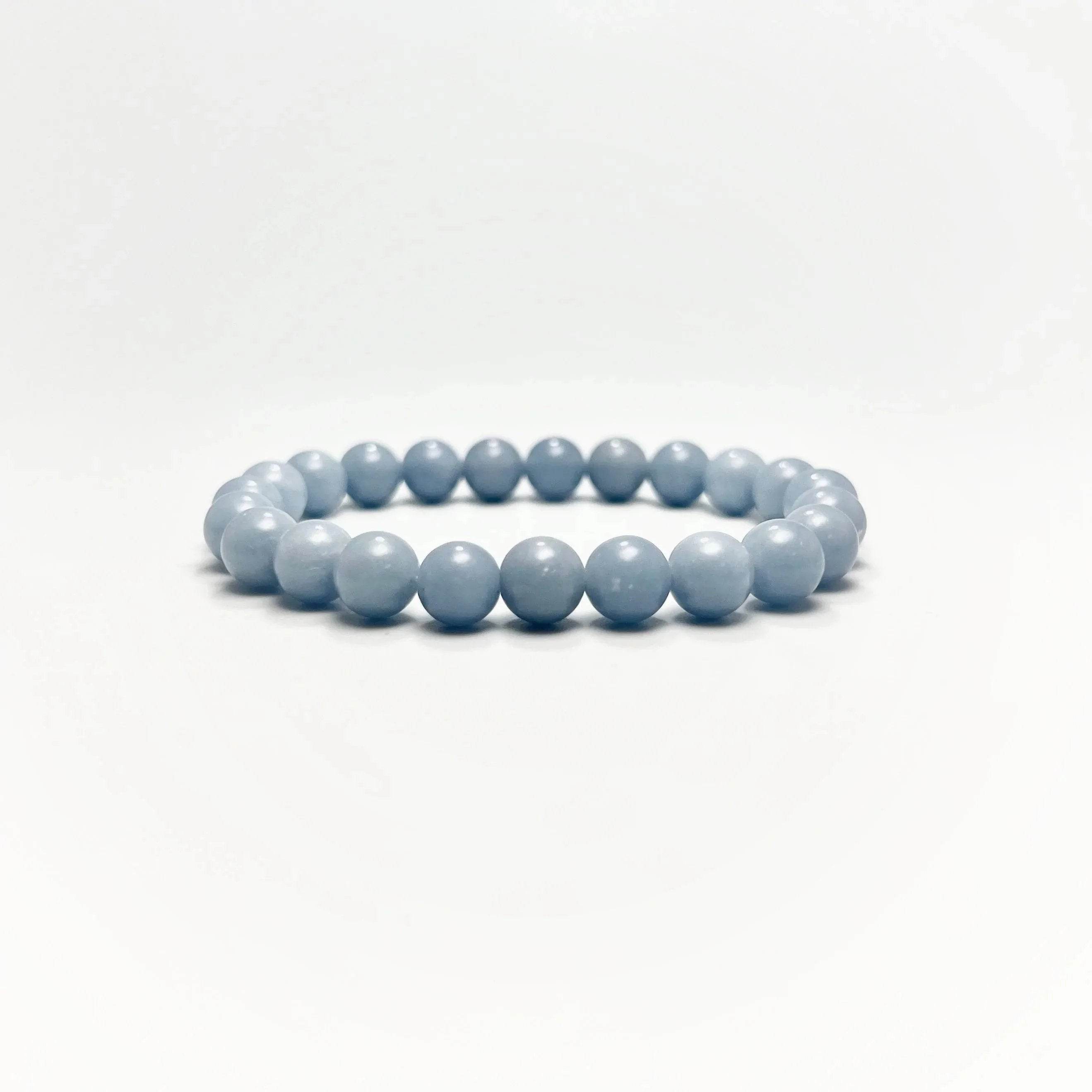 Angelite Beaded Bracelet - Rocks and Gems Canada