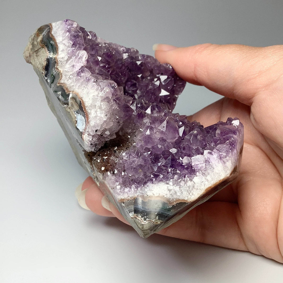 Amethyst Druze Cluster Mountain Carving - Rocks and Gems Canada