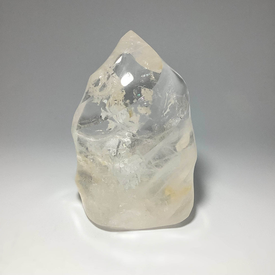 Carved Quartz with Hematoid Inclusions Flame - Rocks and Gems Canada