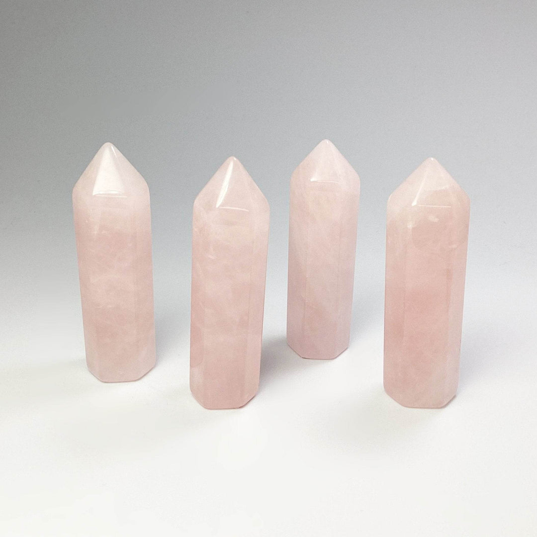Polished Rose Quartz Point - Rocks and Gems Canada