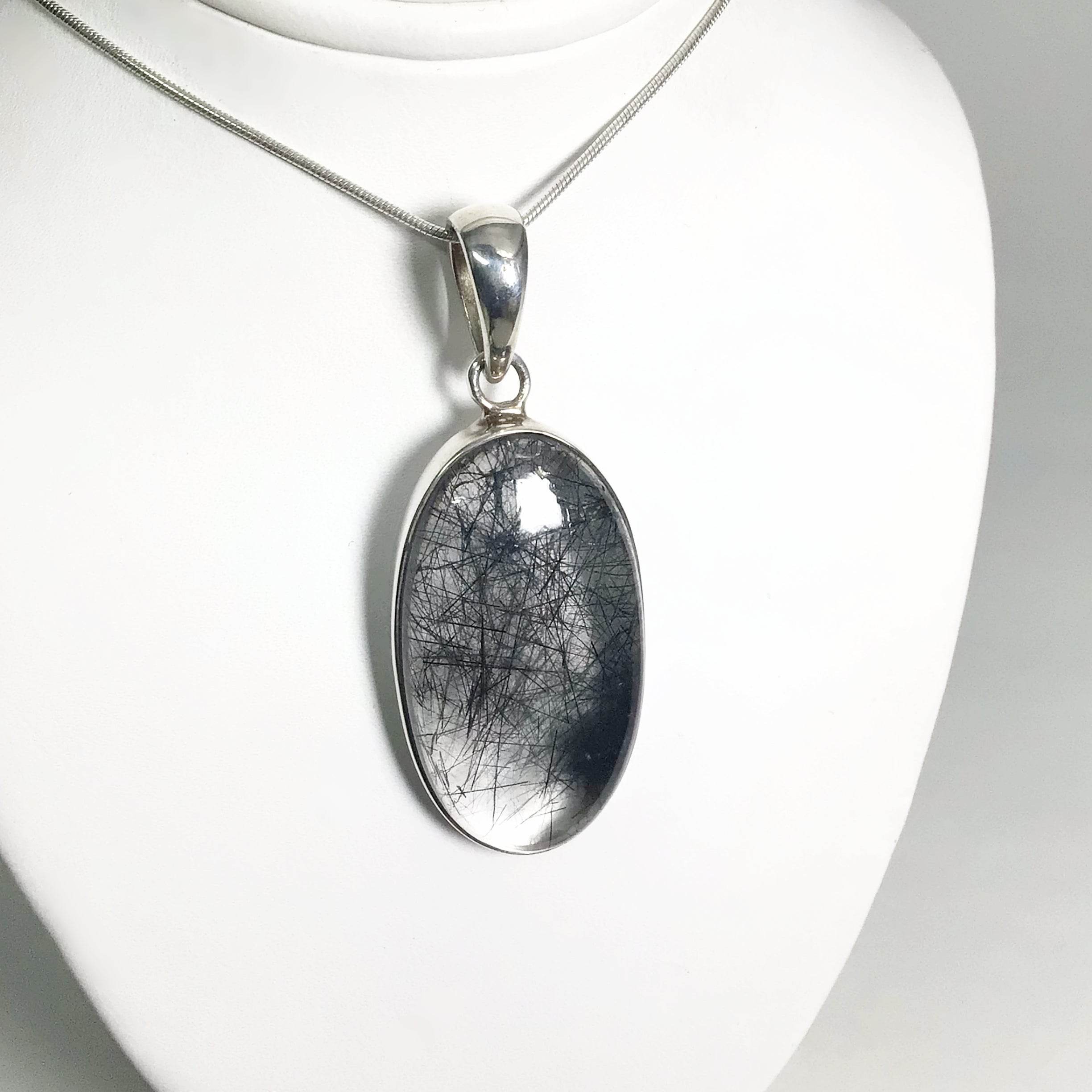 Tourmalated Quartz Pendant - Rocks and Gems Canada