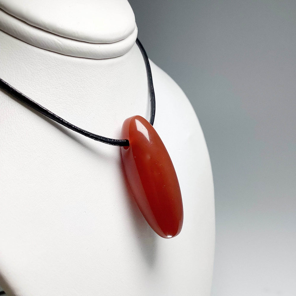 Carnelian Agate Drilled Pendant - Rocks and Gems Canada