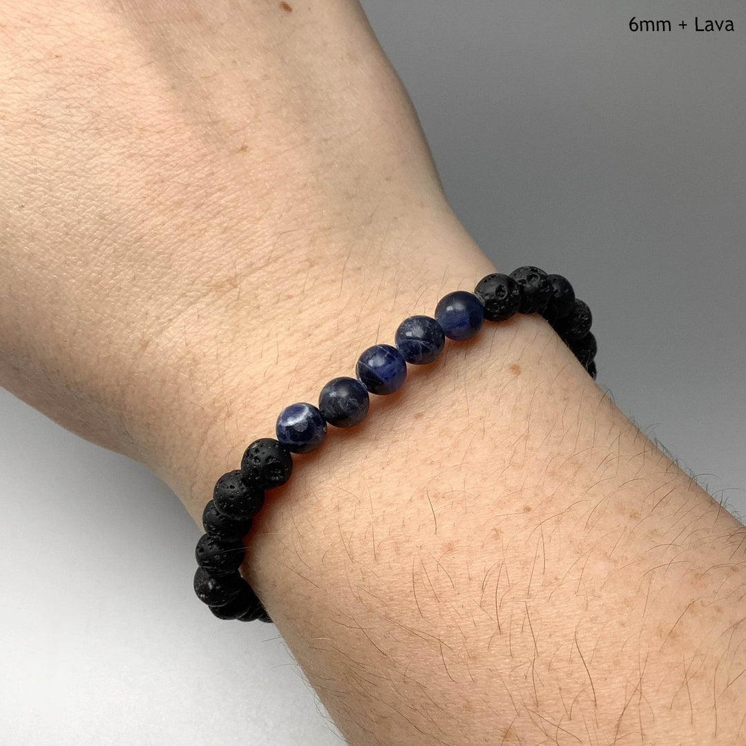 Sodalite Beaded Bracelet - Rocks and Gems Canada