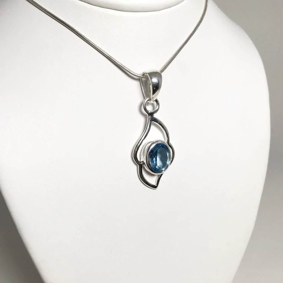 Blue Topaz Pendant - Rocks and Gems Canada