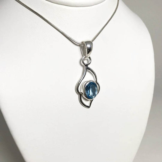 Blue Topaz Pendant - Rocks and Gems Canada