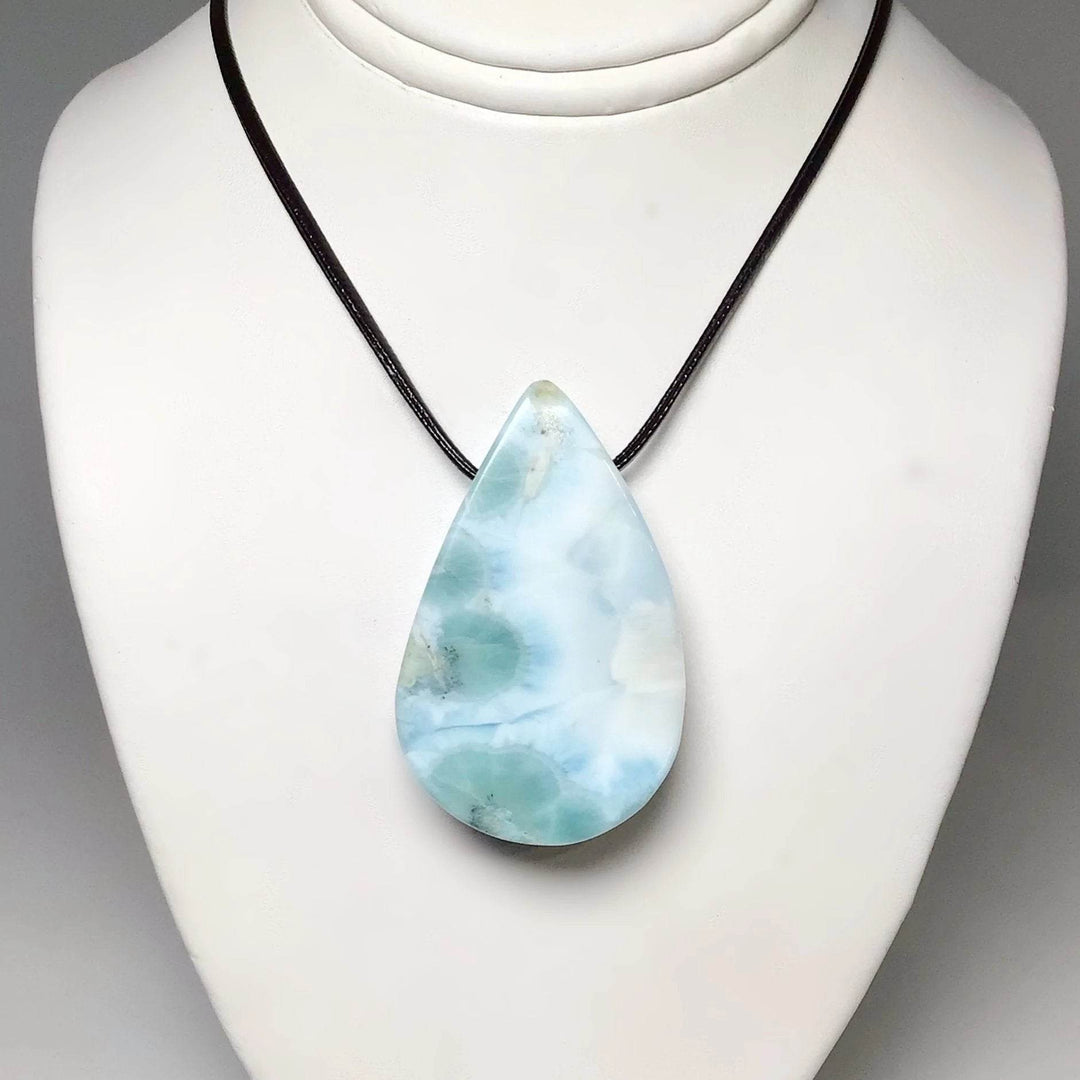 Larimar Drilled Pendant - Rocks and Gems Canada