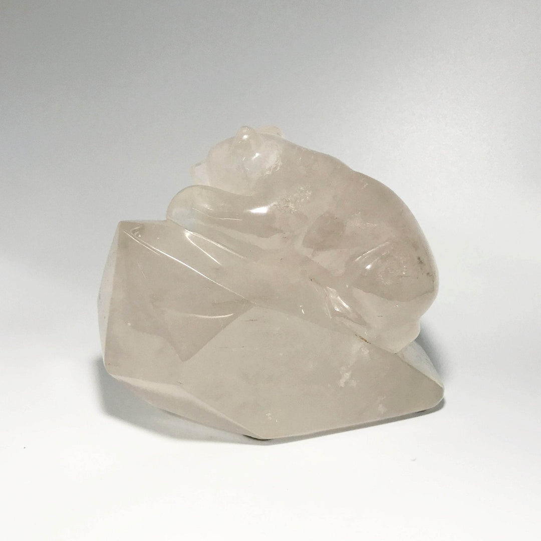 Quartz Bear Carving - Rocks and Gems Canada