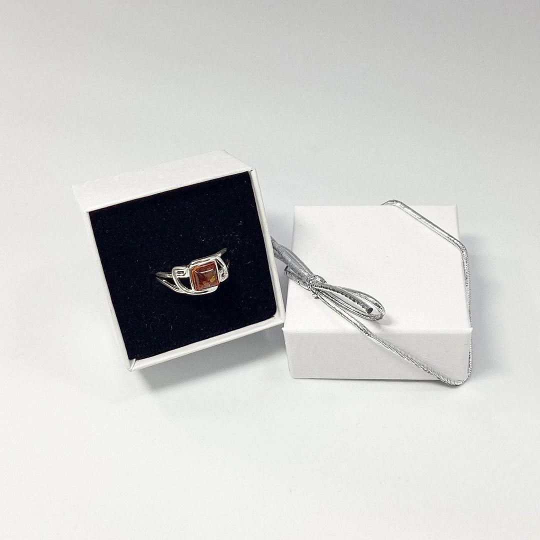 Cognac Amber Ring - Rocks and Gems Canada