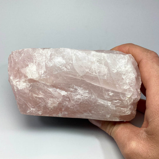 Raw Rose Quartz Candle Holder - Rocks and Gems Canada