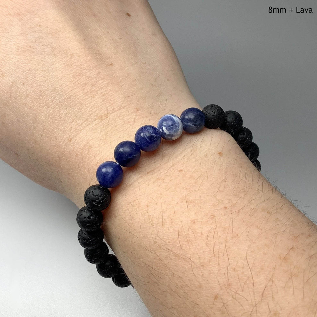 Sodalite Beaded Bracelet - Rocks and Gems Canada