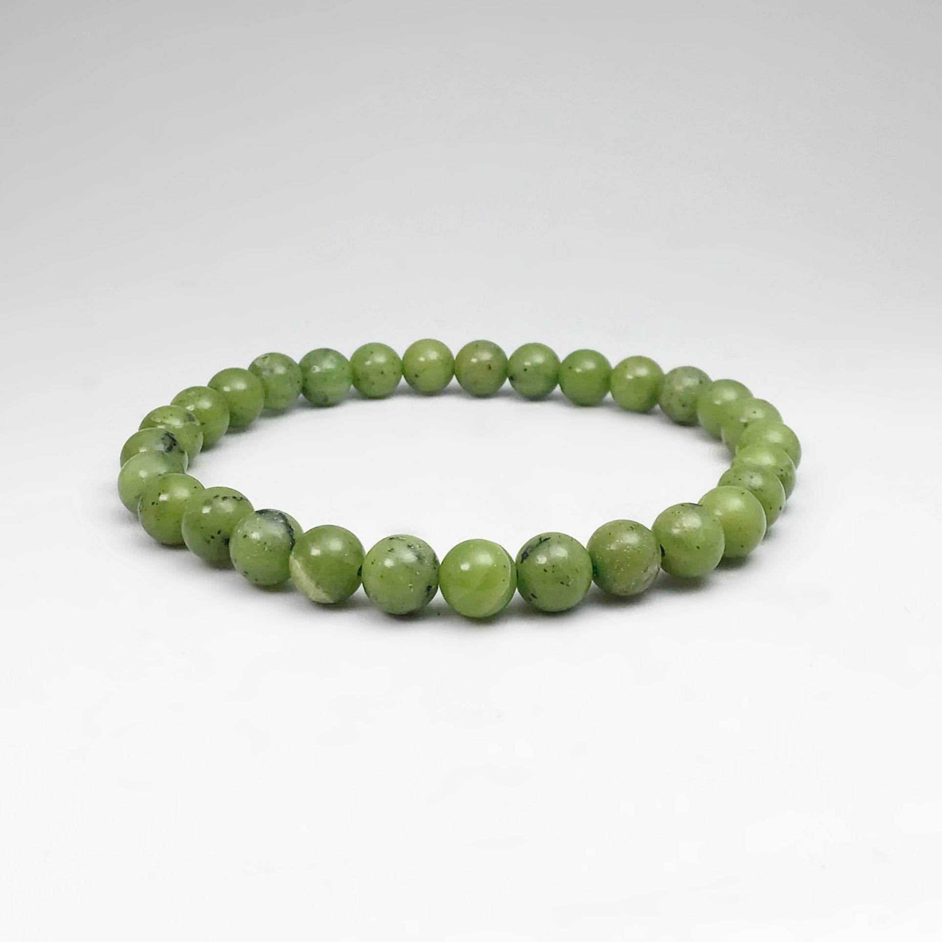 Canadian Jade Beaded Bracelet - Rocks and Gems Canada