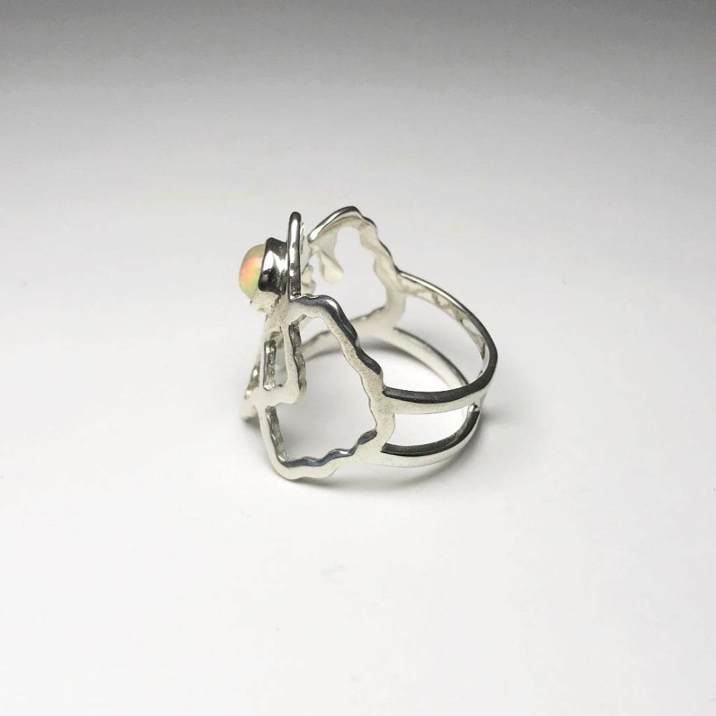 Ethiopian Fire Opal Ring - Rocks and Gems Canada