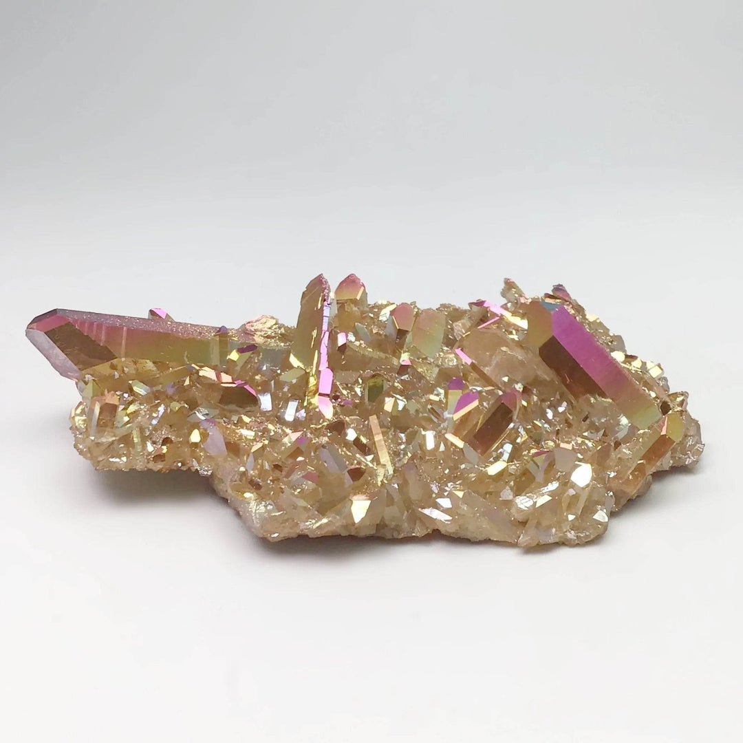 Sunset Aura Quartz Cluster - Rocks and Gems Canada