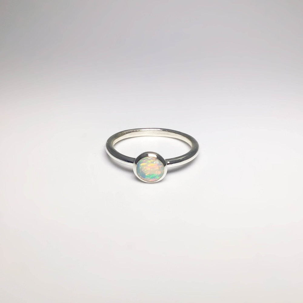 Faceted Ethiopian Fire Opal Ring - Rocks and Gems Canada