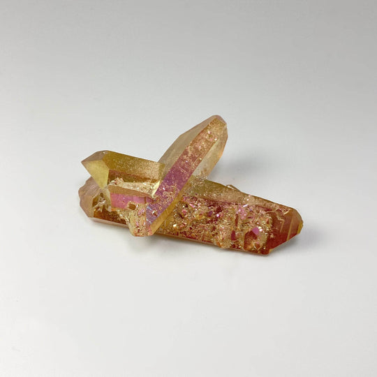 Sunset Aura Quartz Cluster - Rocks and Gems Canada