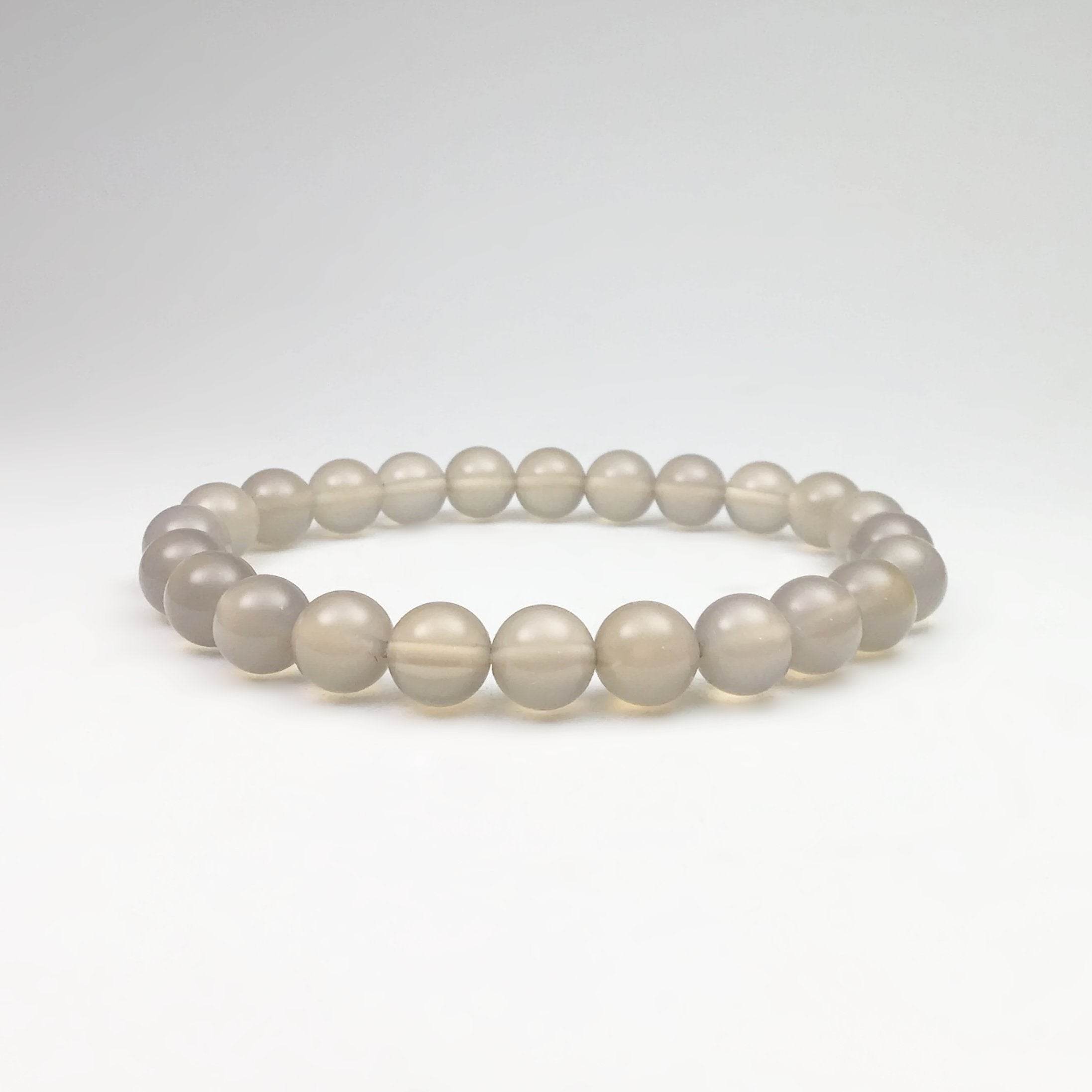 Natural Agate Beaded Bracelet - Rocks and Gems Canada