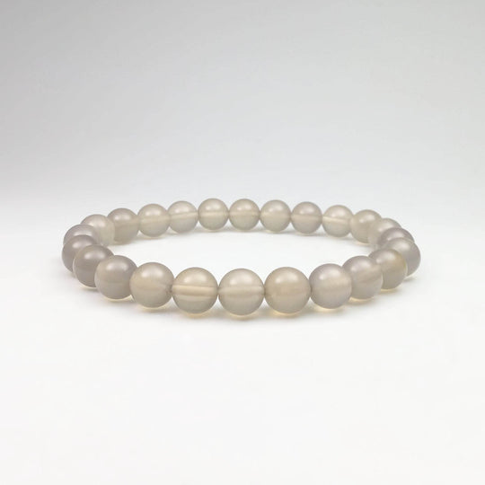 Natural Agate Beaded Bracelet - Rocks and Gems Canada