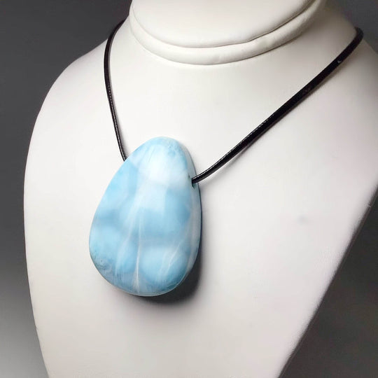 Larimar Drilled Pendant - Rocks and Gems Canada