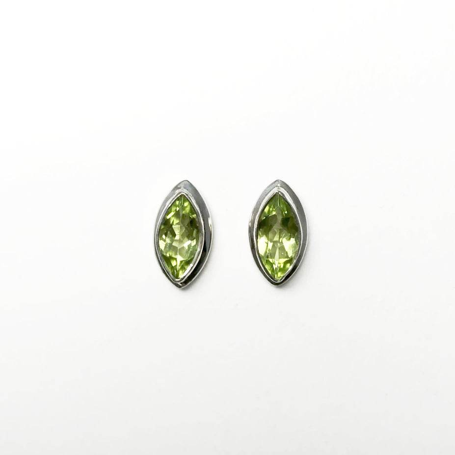 Peridot Stud Earrings - Rocks and Gems Canada