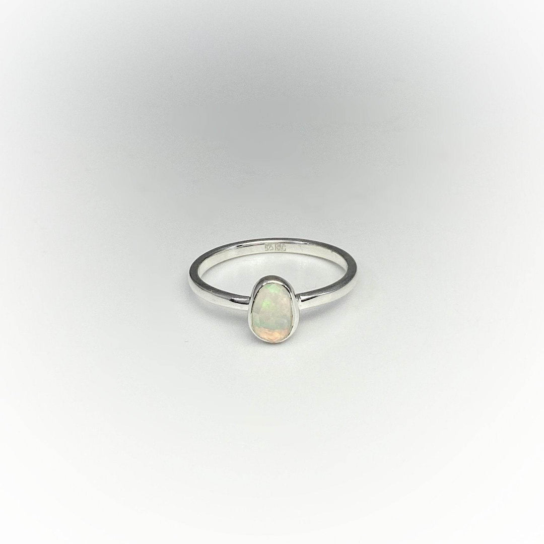 Faceted Ethiopian Fire Opal Ring - Rocks and Gems Canada