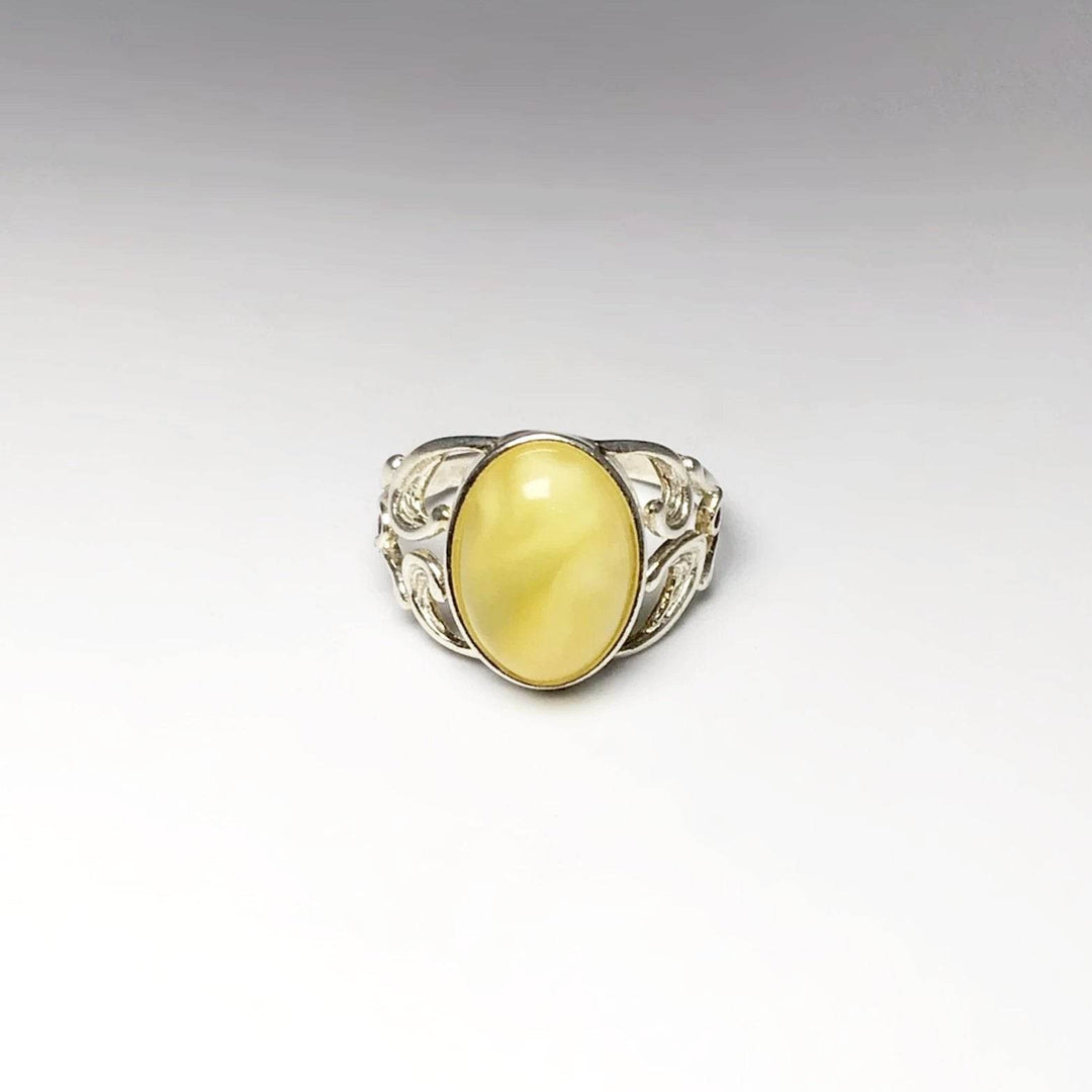 Butterscotch Amber Ring - Rocks and Gems Canada