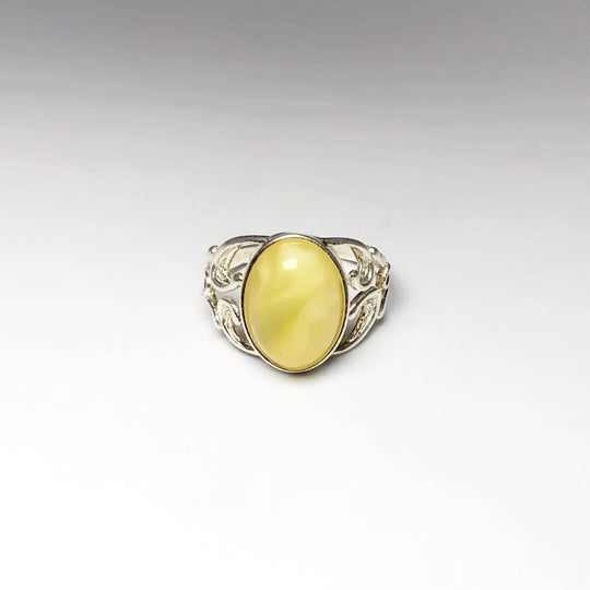 Butterscotch Amber Ring - Rocks and Gems Canada