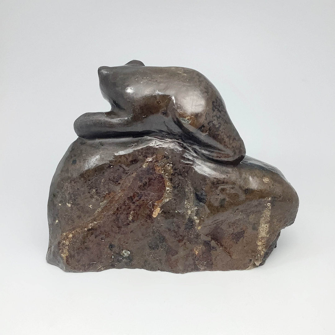 Amethyst Bear Carving - Rocks and Gems Canada