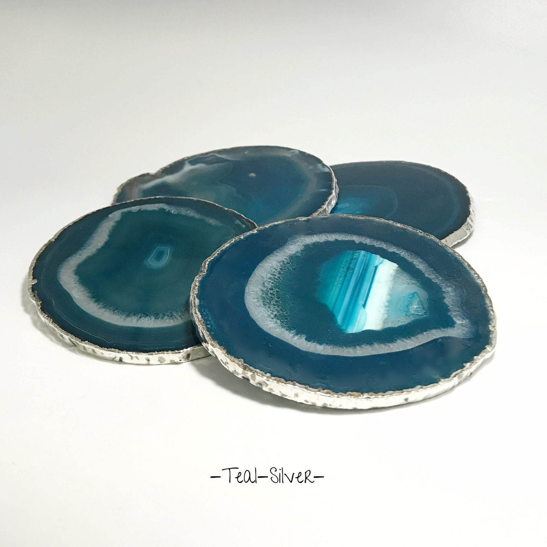 Agate Coasters - Set of 4 - Rocks and Gems Canada
