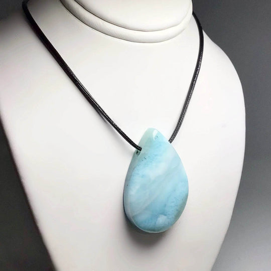 Larimar Drilled Pendant - Rocks and Gems Canada