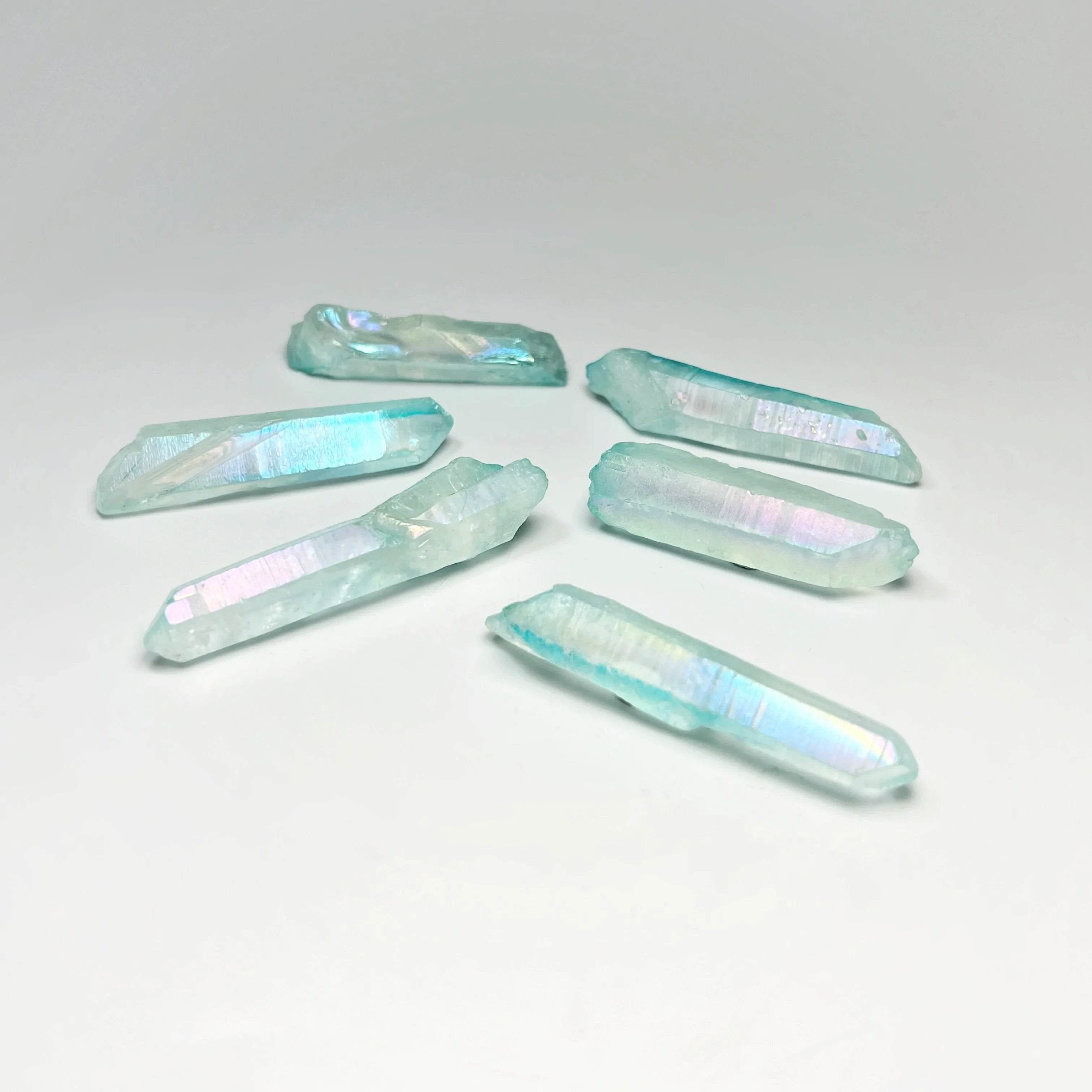 Rainbow Aqua Aura Quartz Rough Piece - Rocks and Gems Canada