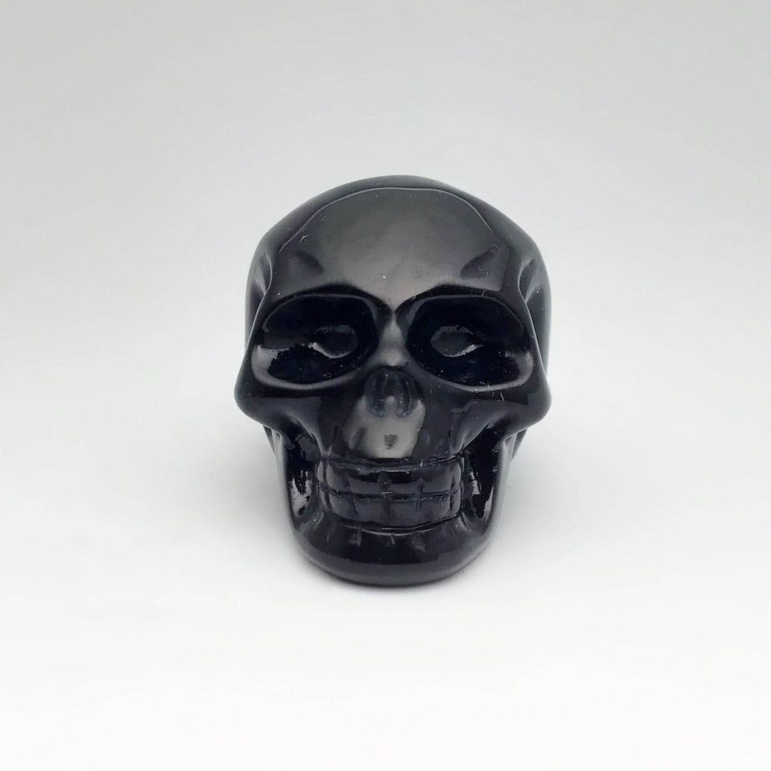 Carved Obsidian Crystal Skull - Rocks and Gems Canada