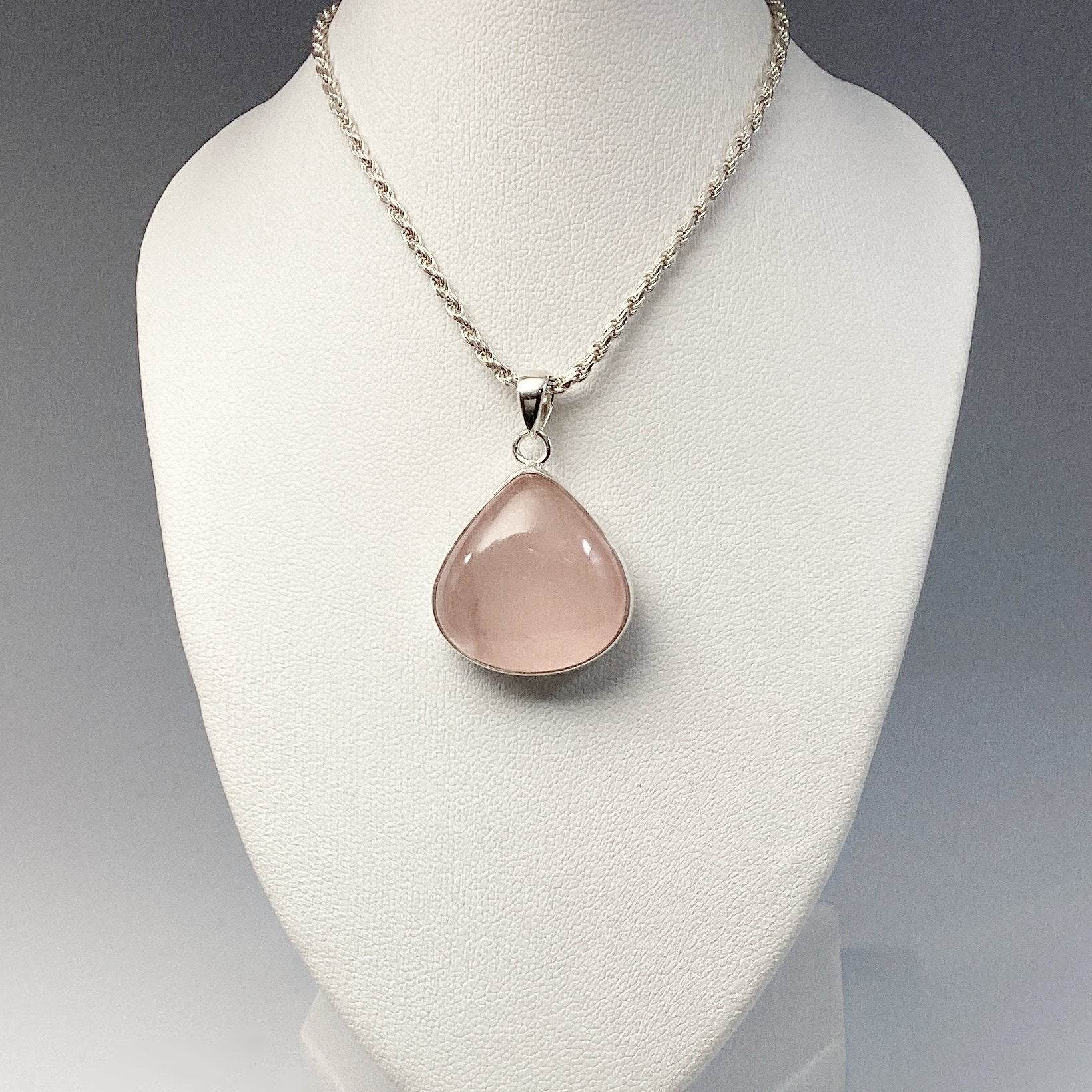 Rose Quartz Pendant - Rocks and Gems Canada