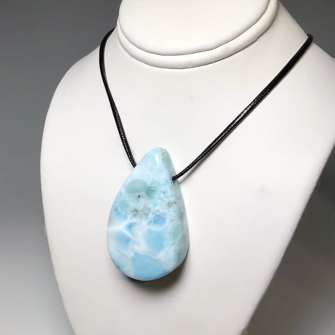 Larimar Drilled Pendant - Rocks and Gems Canada