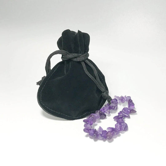 Amethyst Chip Beaded Bracelet - Rocks and Gems Canada