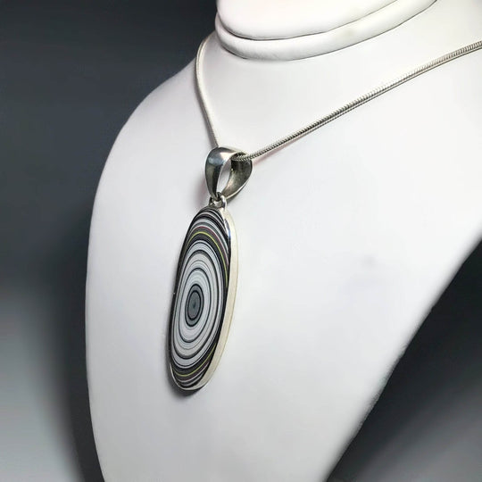 Fordite Pendant - Rocks and Gems Canada