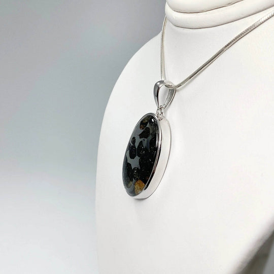 Sericho Meteorite Oval Pendant - Rocks and Gems Canada