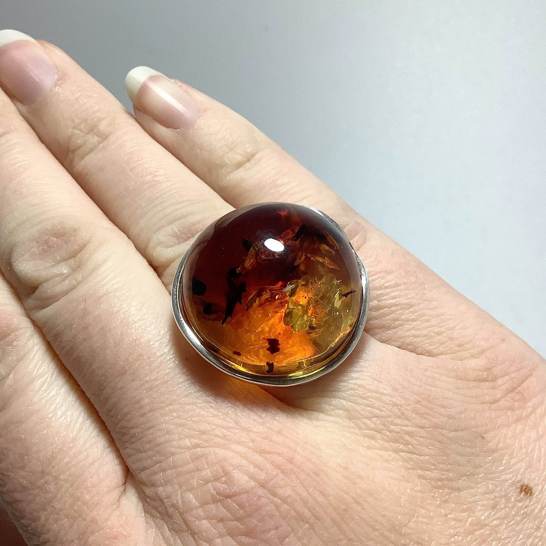 Ombre Amber Ring - Rocks and Gems Canada