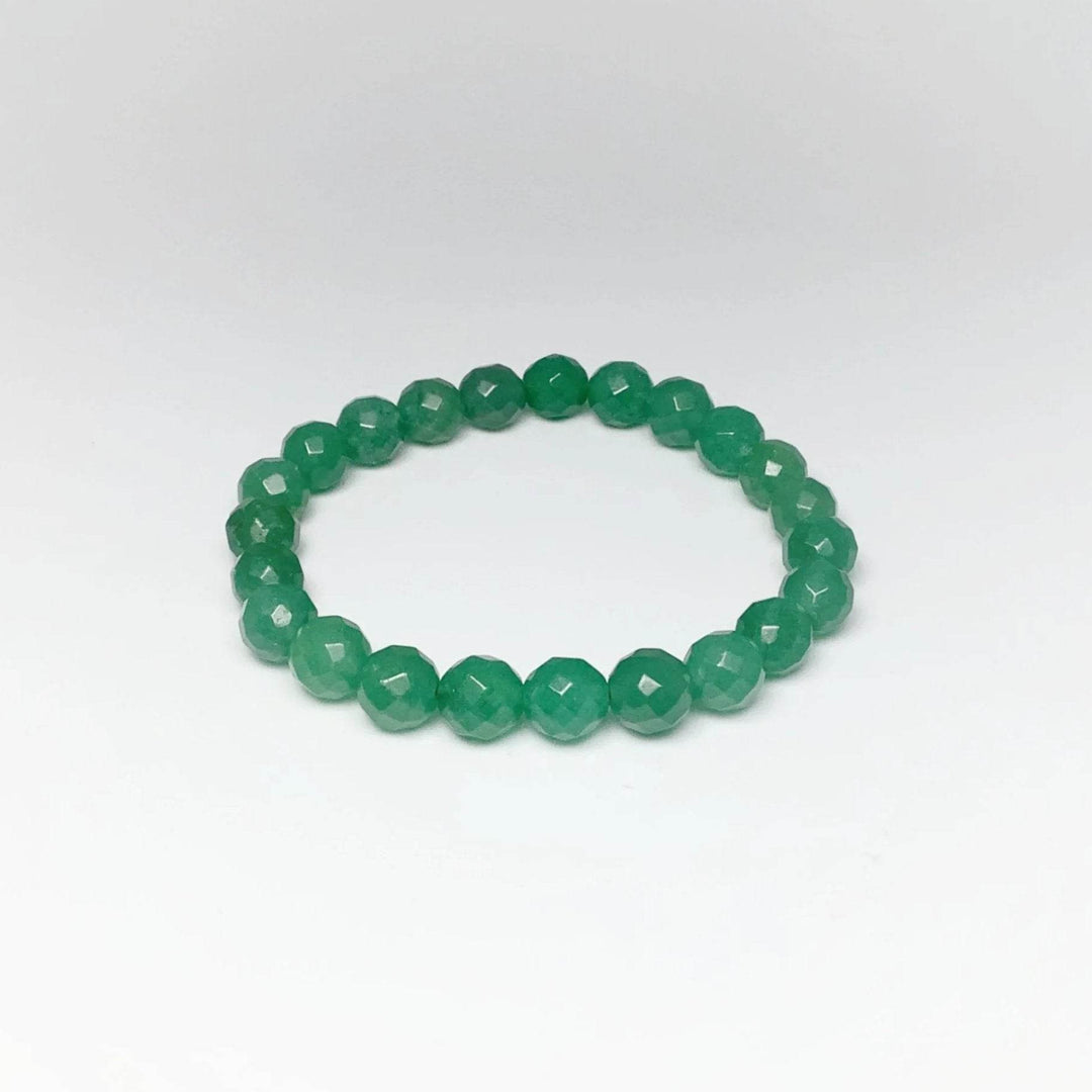 Green Aventurine Faceted Beaded Bracelet - Rocks and Gems Canada