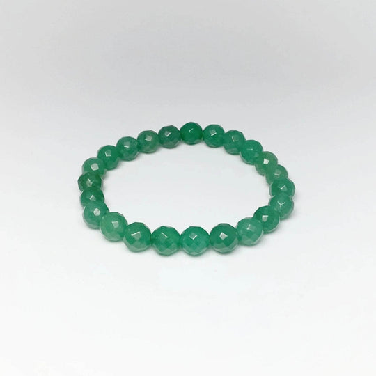 Green Aventurine Faceted Beaded Bracelet - Rocks and Gems Canada