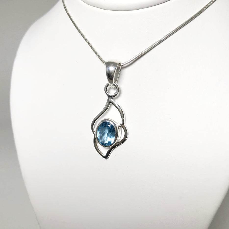 Blue Topaz Pendant - Rocks and Gems Canada