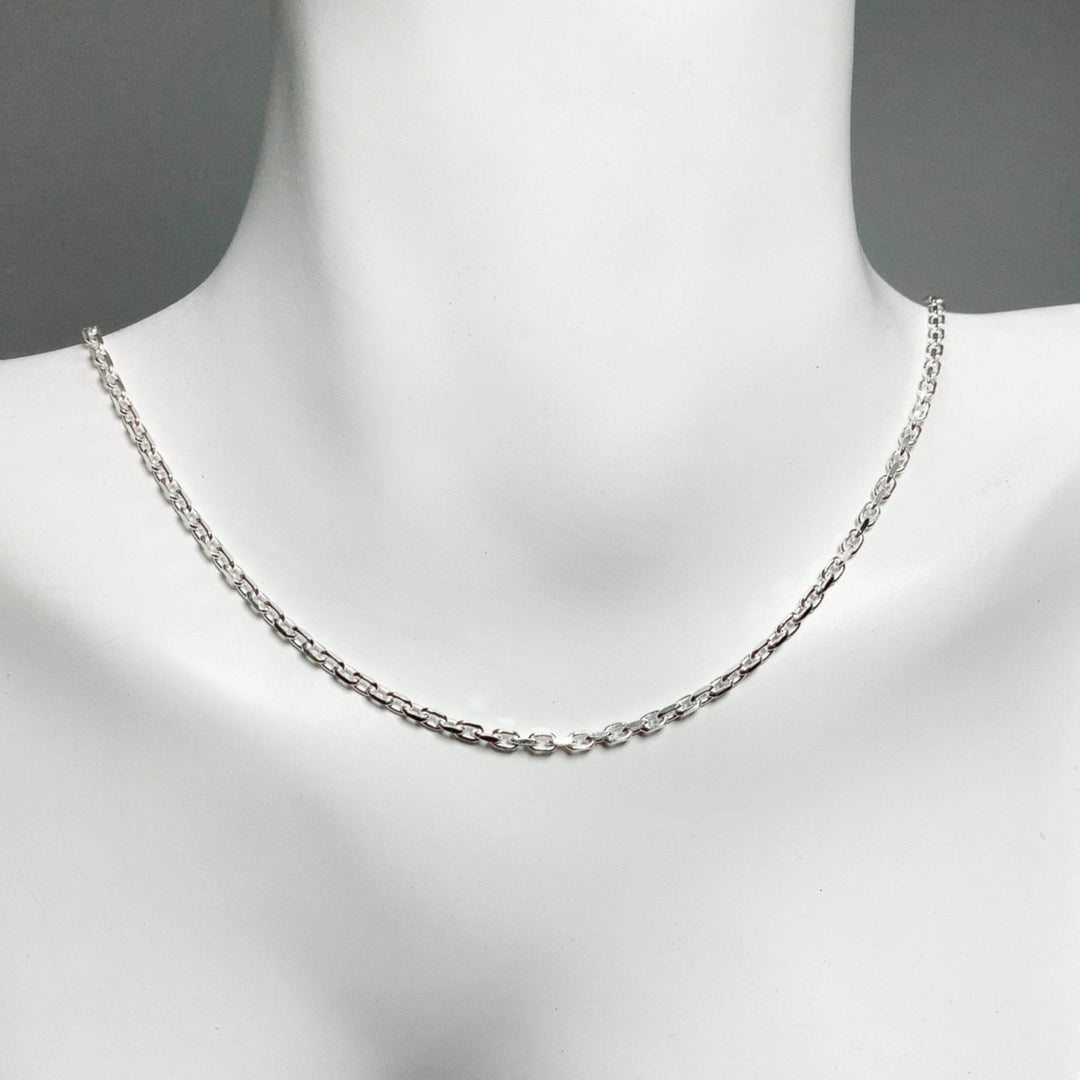 Sterling Silver Chain - Anchor Style - Rocks and Gems Canada