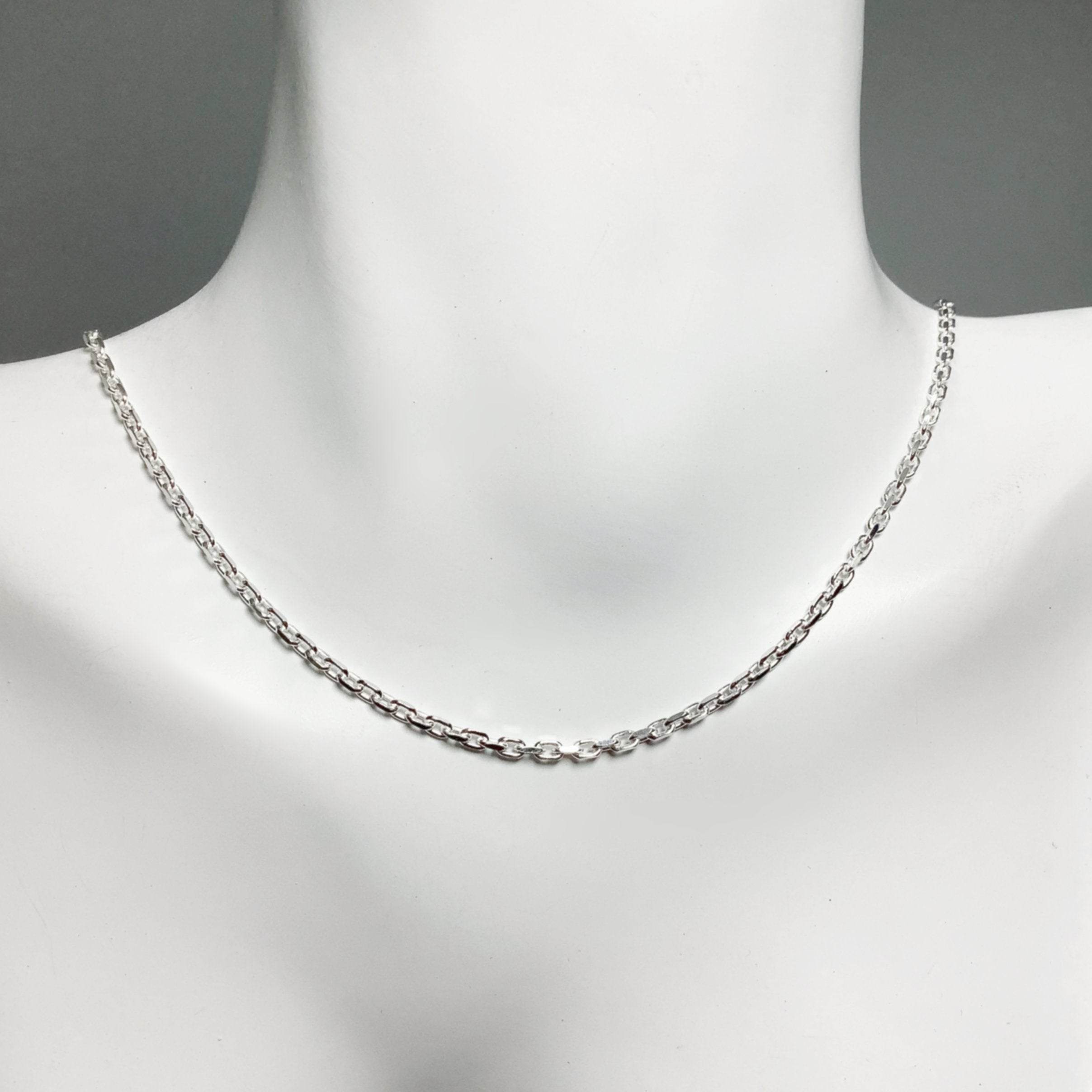 Sterling Silver Chain - Anchor Style - Rocks and Gems Canada