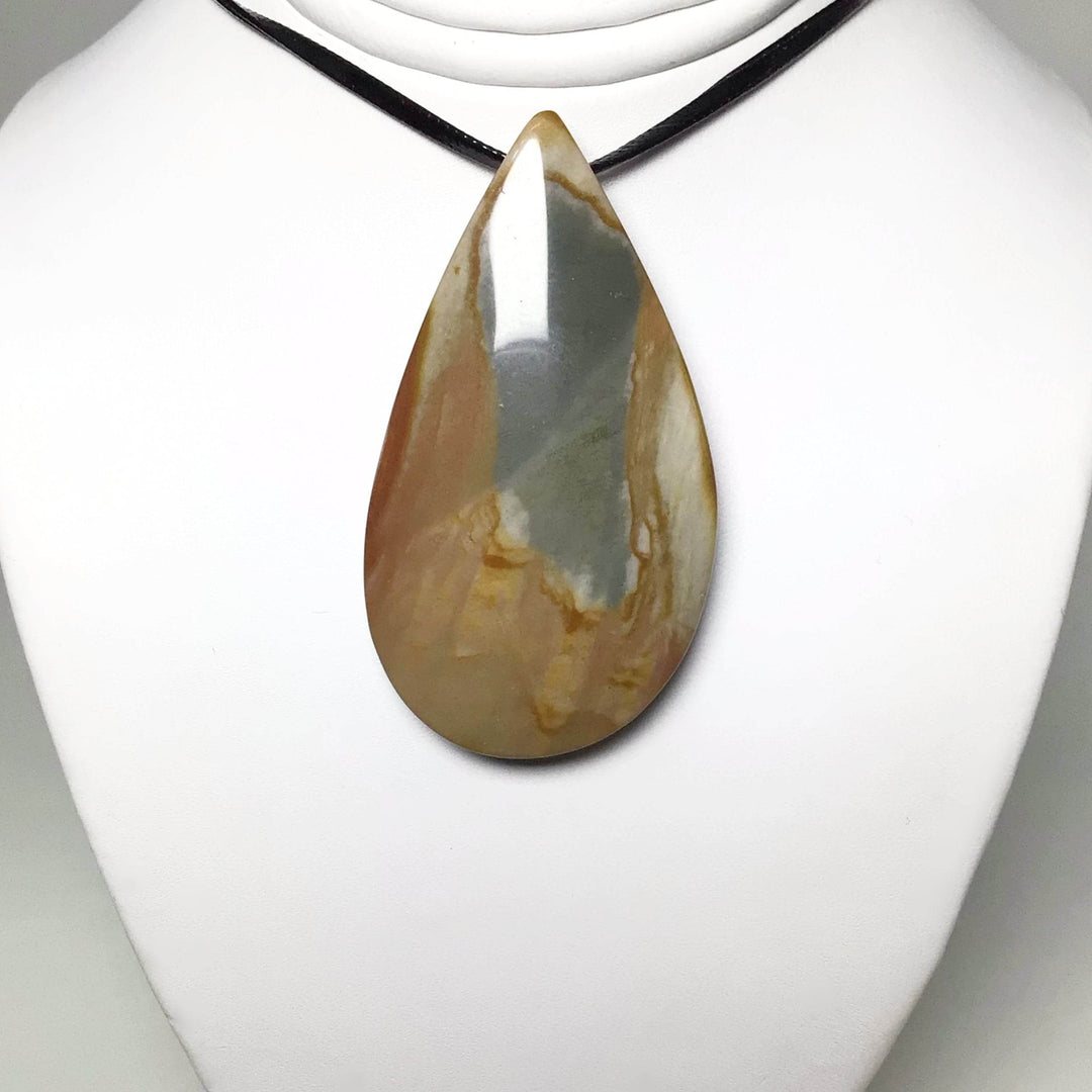 Polychrome Scenic Jasper Drilled Pendant - Rocks and Gems Canada