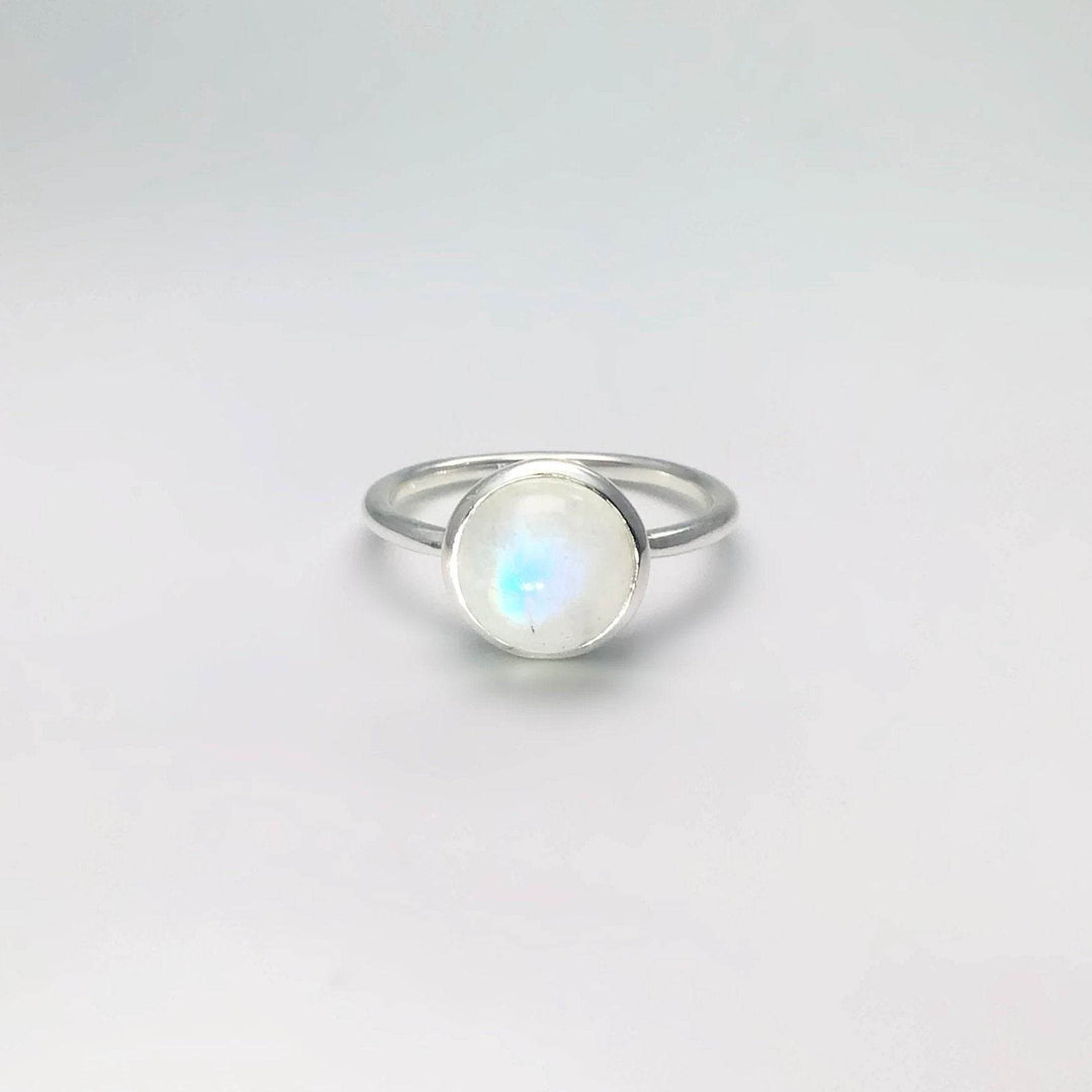 Rainbow Moonstone Ring - Rocks and Gems Canada