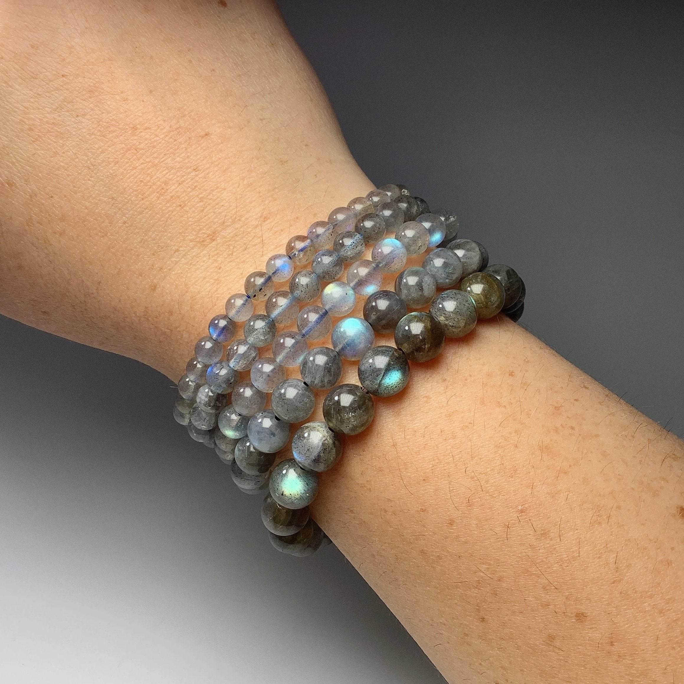 Labradorite Beaded Bracelet - Rocks and Gems Canada