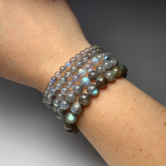 Labradorite Beaded Bracelet - Rocks and Gems Canada